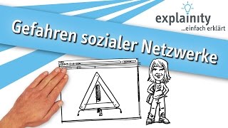 Gefahren sozialer Netzwerke einfach erklärt explainity® Erklärvideo [upl. by Karrah889]