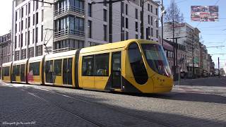 Alstom Citadis in Mulhouse Alsace France 4K video [upl. by Cirde]