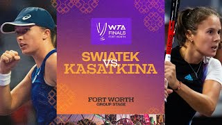 Iga Swiatek vs Daria Kasatkina  2022 WTA Finals Group Stage  Match Highlights [upl. by Claudio]