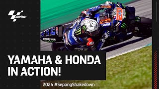 Yamaha amp Honda fulltime riders hit the track⚡️ 2024 SepangShakedown Day 2 Highlights [upl. by Barrada207]