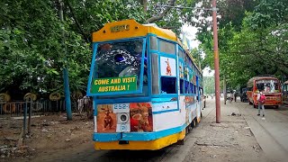 Kolkata Tram Route 5 Journey Shyambazar Tram Depot to Esplanade Tram Depot Australia Theme Tram [upl. by Hailed]