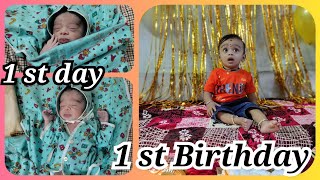 My premature baby from 1 st day to 1st Birthday [upl. by Hsetim]