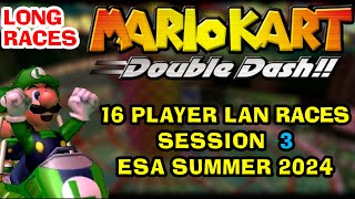 Mario Kart Double Dash 16 PLAYER LAN session 3 3 extra long races at ESA Summer 2024 [upl. by Kirkpatrick]