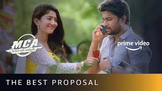 Sai Pallavi Proposes Nani  MCA  Middle Class Abbayi  Romantic Scene  Amazon Prime Video [upl. by Lothaire149]