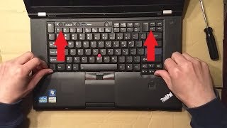 How to removereplace a Lenovo Thinkpad Laptop Keyboard T520 T520i W520 [upl. by Allcot]