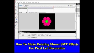 How To Make Rotating Flower Swf Effects In Macromedia flash 8 software [upl. by Gretal]