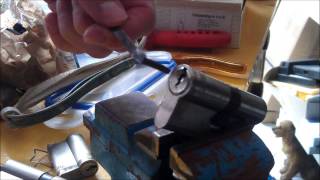 Abus Zylinder Sicherheitsschloss picken tutorial wwwsperraufde Schlüssel Sheriff [upl. by Asenaj]