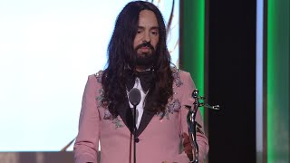 2016 CFDA Fashion Awards Alessandro Michele Receives International Award [upl. by Koressa]