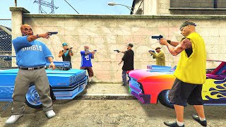 Marabunta Grande vs Vagos  Ballas  GTA 5 NPC Wars 28 [upl. by Vitale106]