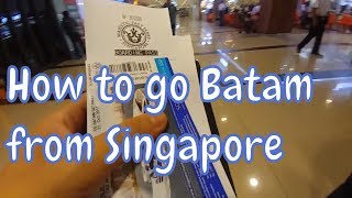 Singapore to Batam Indonesia via HarbourFront Centre Ferry Terminal on Majestic Fast Ferry [upl. by Baruch926]