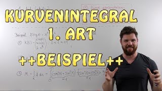 Kurvenintegral 1 Art skalar  BEISPIEL Masse eines Drahtes entlang einer Helix [upl. by Gilletta]