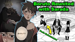 Sarada EMBARRASSED After Hugging Boruto❤️ Chapter 6 SPOILERS amp REVIEW  Boruto Two Blue Vortex Manga [upl. by Terrab]