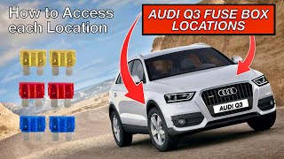 Fuse Box Locations and Accessibility Audi Q3 20112017 [upl. by Nai]