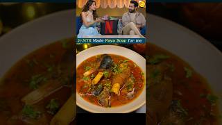 NTR sir made Paya soup for me muttonpaya devara shortsfeedkapilsharmashow [upl. by Nosiaj]