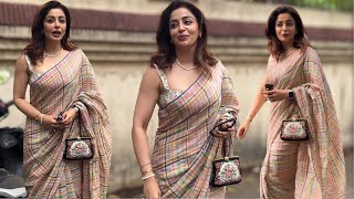 Neha Pendses Stunning Saree Look Spotted in Juhu 🔥💃📷 [upl. by Virginie]