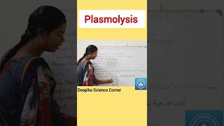 Plasmolysis class10science deepikasciencecorner plasmolysis shrinkageofprotoplasm science [upl. by Sucitivel]