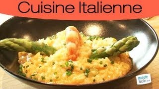 Recette  Risotto aux gambas et asperges [upl. by Jea467]