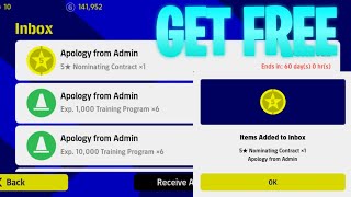 Free 5 Star Nominating ✨ Get ×6 Trainings points Apology From admin  eFootball pes2022 [upl. by Carnay]