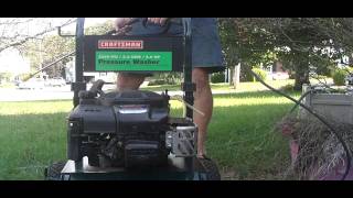 Craftsman 55HP Pressure Washer Starts Right Up and Runs Great 2250 PSI 25 GPM [upl. by Nelleyram408]