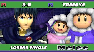 SX 572 LOSERS FINALS  SR Marth Vs Treeaye Ice Climbers Smash Melee  SSBM [upl. by Ecnar]