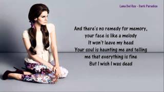 Lana Del Rey  Dark Paradise  Lyrics [upl. by Rj8]