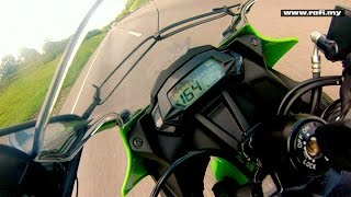 2015 Kawasaki Ninja 250SL Top Speed [upl. by Itnava]