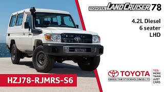 Toyota Land Cruiser Hardtop 78  42 Diesel  6 seater  LHD [upl. by Araj487]