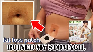 Tiktok FAT BURNER Weightloss Patches Completely Destroyed My Belly [upl. by Legir]