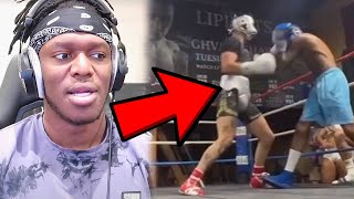 KSI Reacts To Tayler Holder VS BlueFace Sparring Fight [upl. by Akered559]