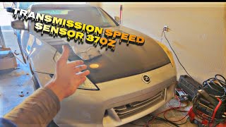 370z Transmission Speed Sensor Replacement DIY At home Trans maintenanceoilfilteroil pan seal [upl. by Eanahc]