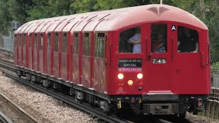 London Underground 1938 Tube Stock Passes Ruislip Manor For Harrow On The Hill  20th July 2024 [upl. by Aminta]