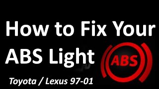 How to Diagnose and Fix ABS Light on Toyota 9701 Without Scan Tool [upl. by Nanreit]