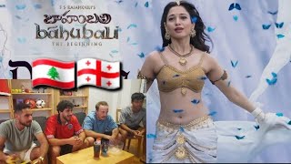 EPIC Honest Reaction of Foreigners to Bahubalis Dhivara Song bahubali prabhas [upl. by Ibrik322]