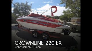 SOLD Used 2008 Crownline 220 EX in Canyon Lake Texas [upl. by Nob870]