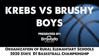 2020 ORES BASKETBALL TOURNAMENT  KREBS VS BRUSHY BOYS [upl. by Ballinger]