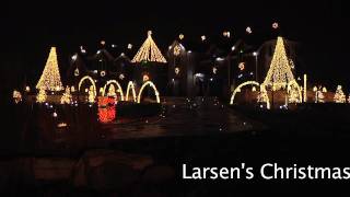 Larsens Christmas Light Show 2011 Reflections of Earth [upl. by Gnoix]