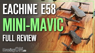 Eachine E58 DJI Mavic Mini Unboxing Comparison amp Flight Test [upl. by Iret768]