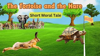 The TORTOISE and the HARE  The Hare And The Tortoise Moral Story For Children [upl. by Lanni305]