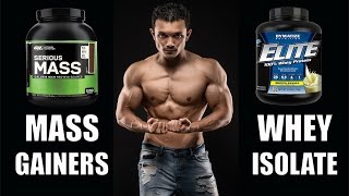 PROTEIN SUPPLEMENT MASS GAINER OR WHEY ISOLATEमास गेनर्स का पूरा सच [upl. by Guibert]