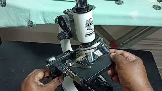 ESAW Microscope  How to Place Testing Slide on Microscope Adjust and Test [upl. by Hirza]