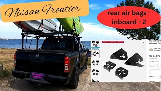 Nissan Frontier rear air bags  True suspension kit  custom inboard setup 2wd and 4wd Part 2 [upl. by Pry]