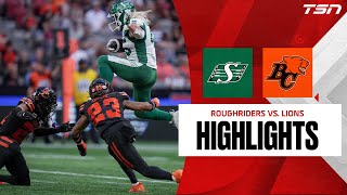 Saskatchewan Roughriders vs BC Lions HIGHLIGHTS  CFL Week 6 [upl. by Achilles]