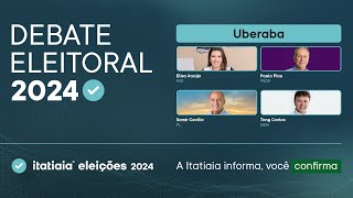 ELEIÇÕES MUNICIPAIS ACOMPANHE O DEBATE DOS CANDIDATOS DE UBERABA [upl. by Kallista376]