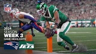 New England Patriots vs New York Jets Game Highlights  NFL 2024 Season Week 3 [upl. by Norrv530]