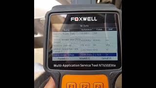 Foxwell nt650 elite live data test [upl. by Ahilam]