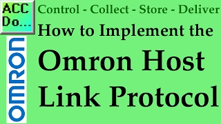 How to Implement Omron PLC Host Link Protocol [upl. by Kcirredal]