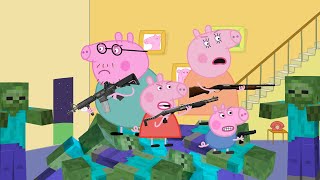 Peppa pig vs Zombies All Parts Complete cartoon parody [upl. by Tzong]