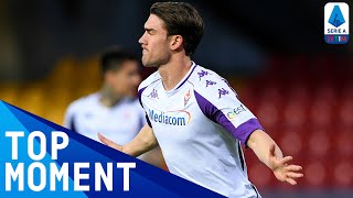 Dušan Vlahovićs hattrick for The Viola  Benevento 14 Fiorentina  Top Moment  Serie A TIM [upl. by Genesia219]