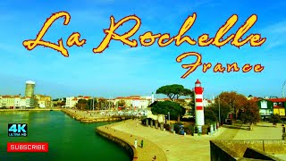 La Rochelle 🇫🇷 France  an ambient and sunny walking tour around the Old Port 4K⁵⁰fps [upl. by Adli]