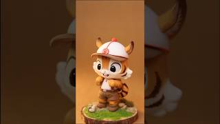 Handcrafting a Tiger Figurine with a Hat Using UltraLight Clay figurine art clayart tiger [upl. by Margit]